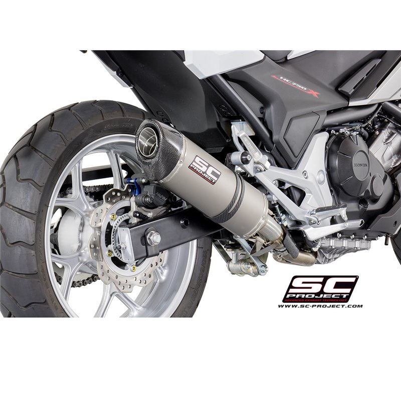 SC-Project Uitlaat Oval | Zilver | Honda NC750