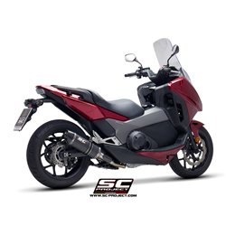 SC-Project Uitlaat Oval | Carbon | Honda 750 Integra