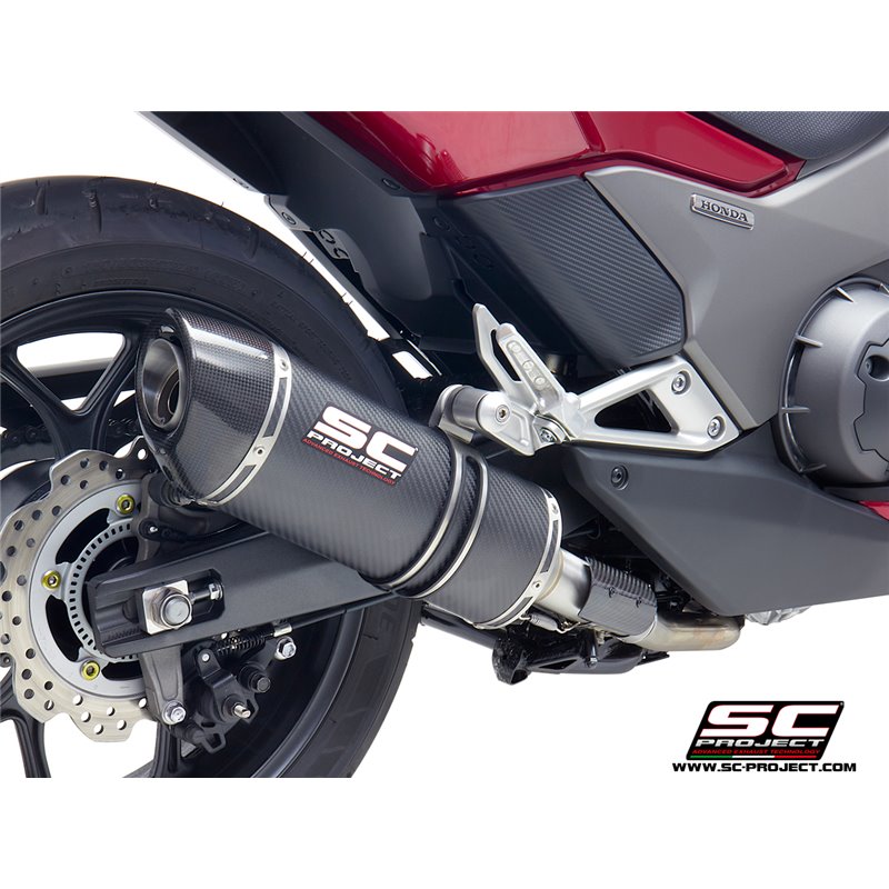 SC-Project Exhaust Oval | Carbon | Honda 750 Integra