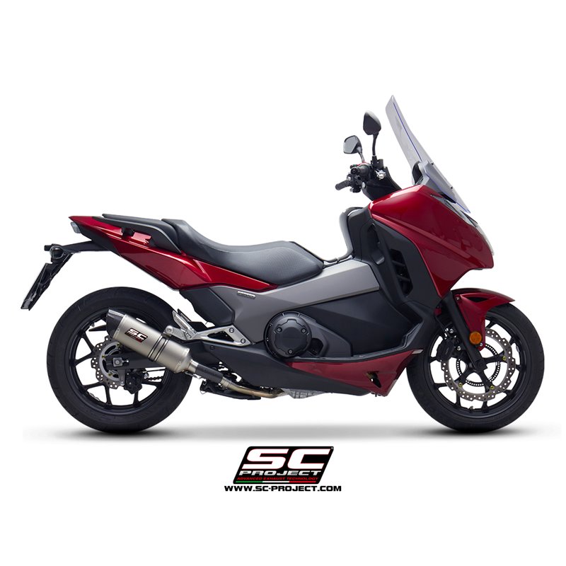 SC-Project Uitlaat Oval | Zilver | Honda 750 Integra