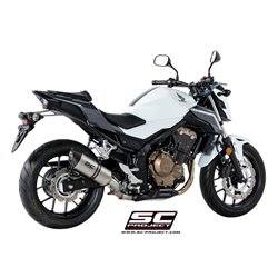 SC-Project Exhaust Oval | Silver | Honda CBR500R