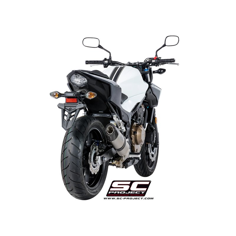 SC-Project Uitlaat Oval | Zilver | Honda CBR500R