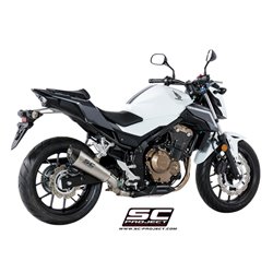 SC-Project Exhaust Conical | Silver | Honda CBR500R