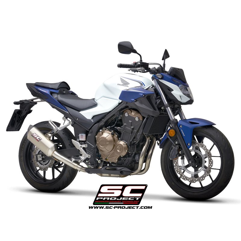 SC-Project Exhaust SC1-M | Silver | Honda CBR500R