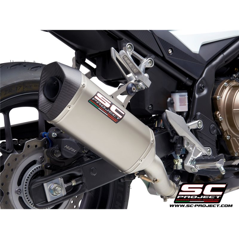 SC-Project Exhaust SC1-M | Silver | Honda CBR500R