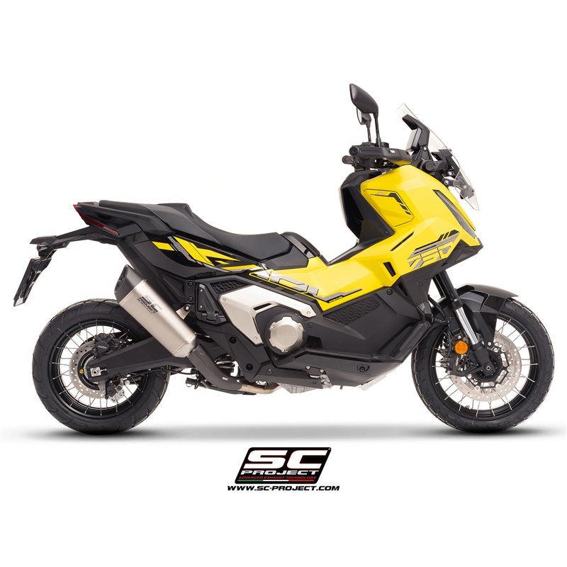 SC-Project Uitlaat SC1-R | Zilver | Honda 750 X-ADV