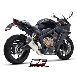 SC-Project Uitlaatsysteem 4-1 SC1-R | Zilver | Honda CBR650R