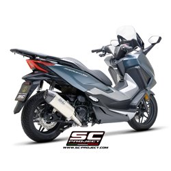 SC-Project Exhaust X-Plorer II GT | Silver | Honda 350 Forza