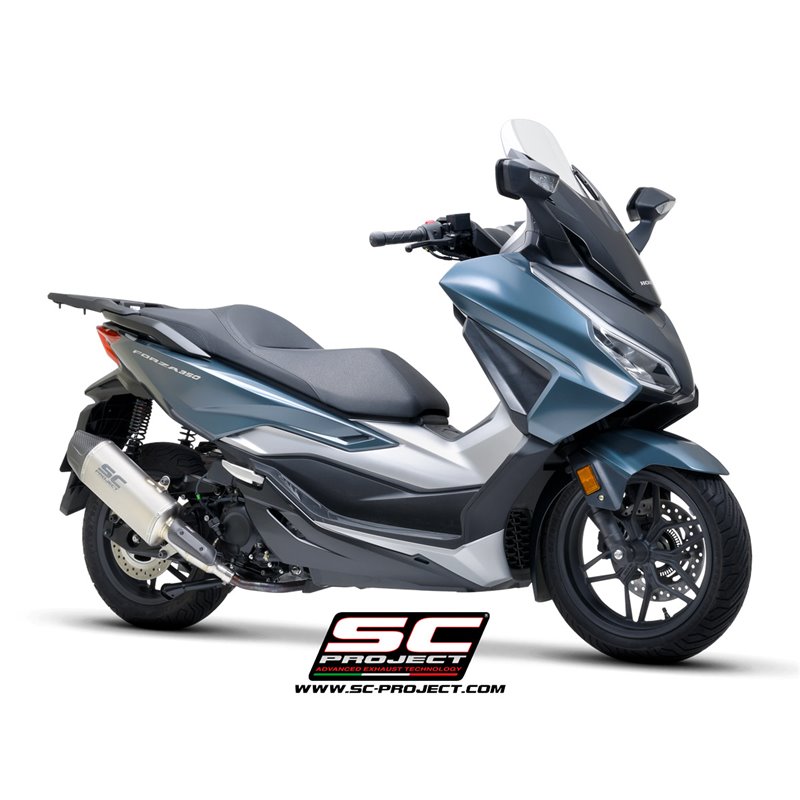 SC-Project Uitlaat X-Plorer II GT | Zilver | Honda 350 Forza