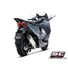 SC-Project Uitlaat X-Plorer II GT | Zilver | Honda 350 Forza