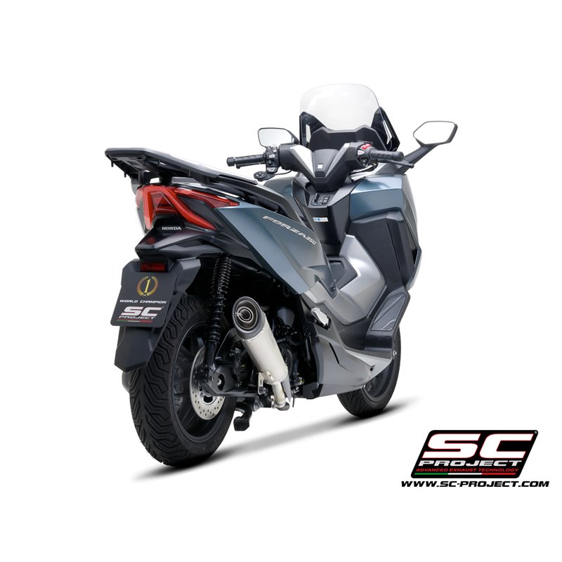 SC-Project Uitlaat S2 | Zilver | Honda 350 Forza