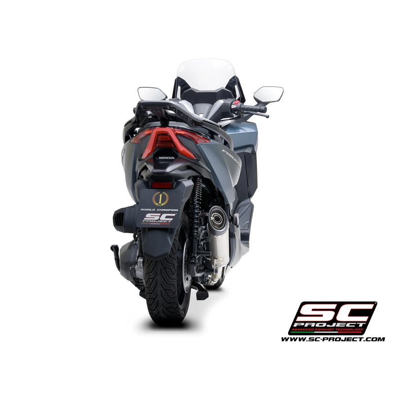 SC-Project Uitlaat S2 | Zilver | Honda 350 Forza