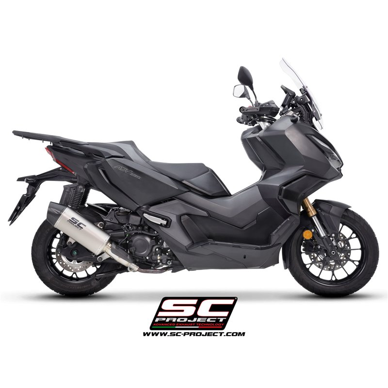 SC-Project Exhaust X-Plorer II GT | Silver | Honda ADV350