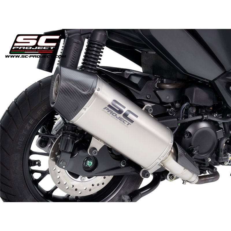 SC-Project Exhaust X-Plorer II GT | Silver | Honda ADV350