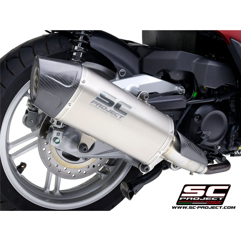 SC-Project Exhaust X-Plorer II GT | Silver | Honda SH350I