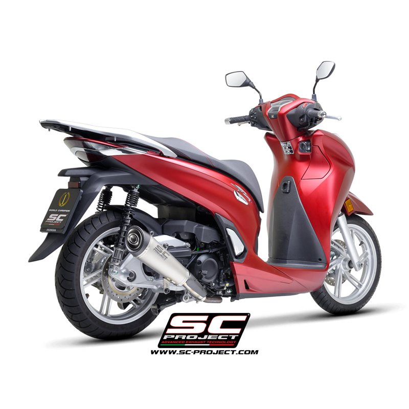 SC-Project Uitlaat S2 | Zilver | Honda SH350I