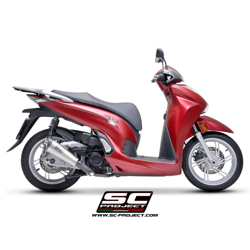 SC-Project Uitlaat S2 | Zilver | Honda SH350I