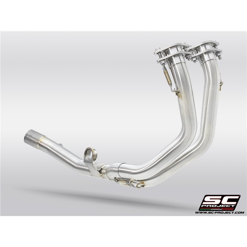 SC-Project Exhaust Pipes 2-1 OEM/SC | Silver | Honda XL750 Transalp