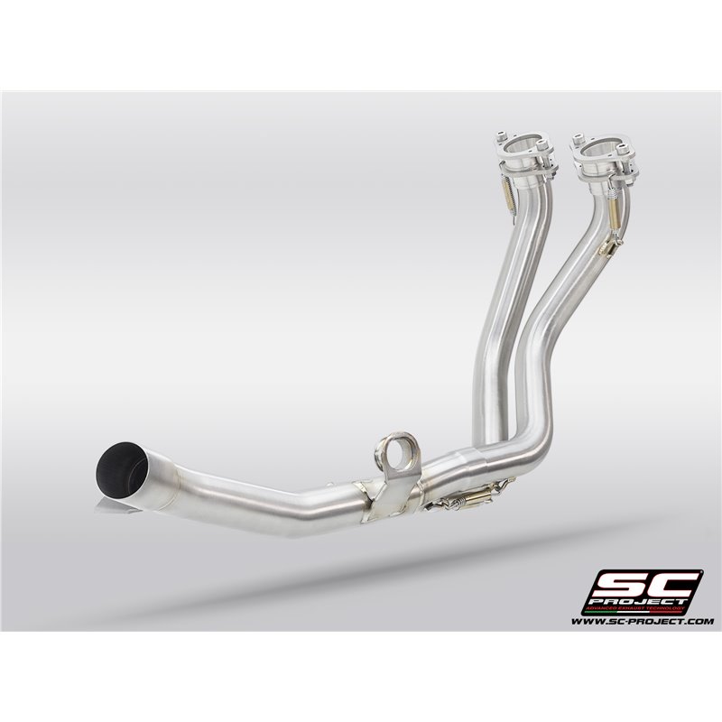 SC-Project Exhaust Pipes 2-1 OEM/SC | Silver | Honda XL750 Transalp