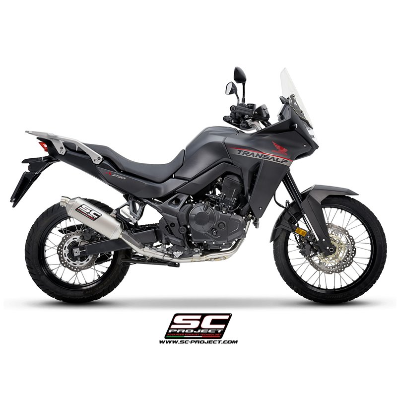 SC-Project Exhaust Pipes 2-1 OEM/SC | Silver | Honda XL750 Transalp