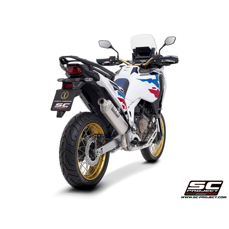 SC-Project Uitlaat Rally Raid | Zilver | Honda CRF1100L Africa Twin
