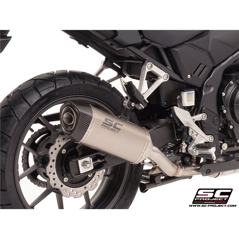 SC-Project Uitlaat SC1-S | Zilver | Honda NX500