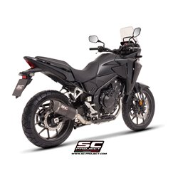 SC-Project Exhaust Oval | Carbon | Honda NX500