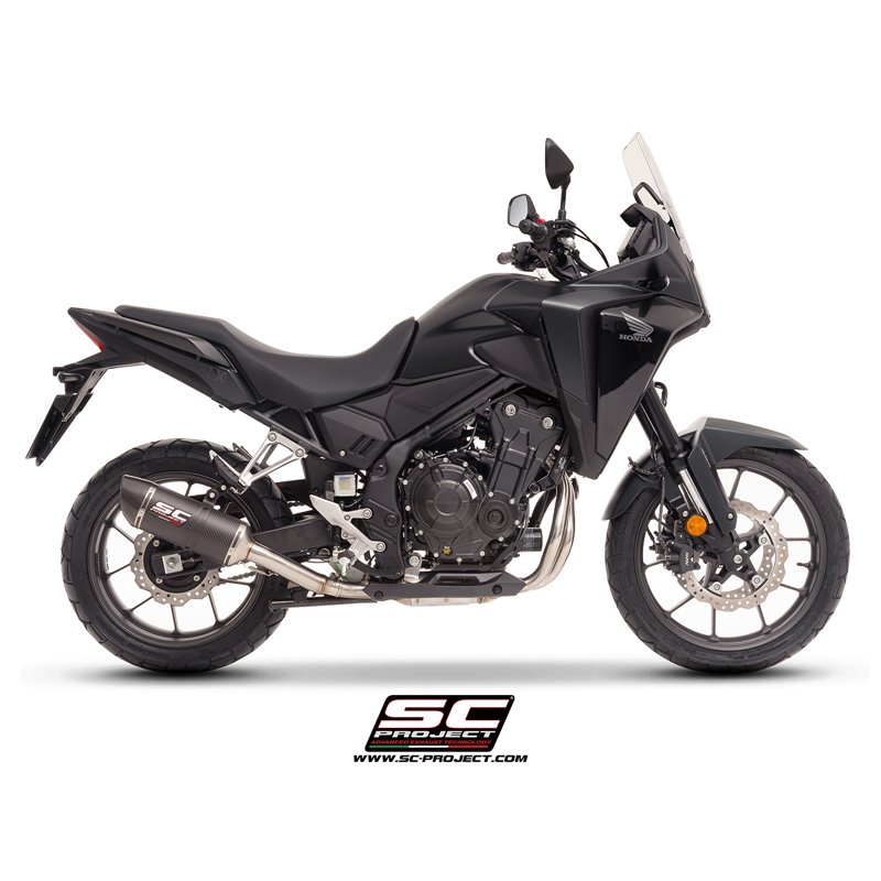 SC-Project Exhaust Oval | Carbon | Honda NX500