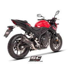 SC-Project Exhaust Oval | Carbon | Honda CBR500R