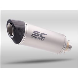 SC-Project Exhaust Oval | Silver | Kawasaki 650 Versys