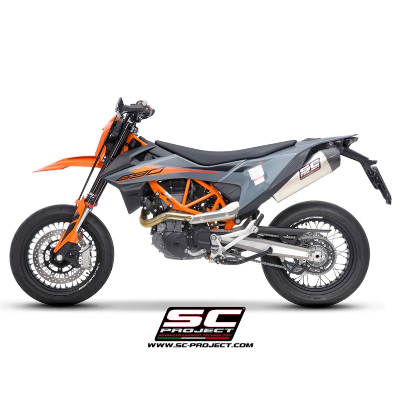 SC-Project Exhaust X-Plorer II GT | Silver | KTM 690 SMC-R/Enduro-R