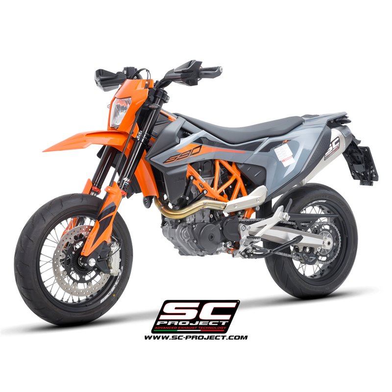 SC-Project Exhaust X-Plorer II GT | Silver | KTM 690 SMC-R/Enduro-R