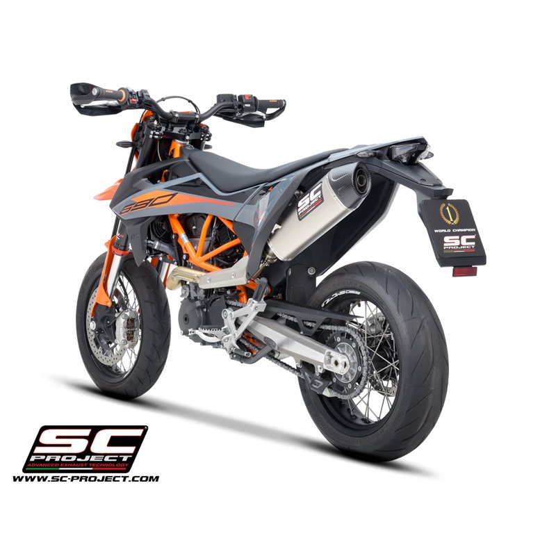 SC-Project Exhaust X-Plorer II GT | Silver | KTM 690 SMC-R/Enduro-R