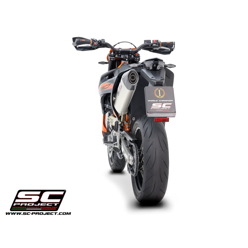 SC-Project Uitlaat X-Plorer II GT | Zilver | KTM 690 SMC-R/Enduro-R