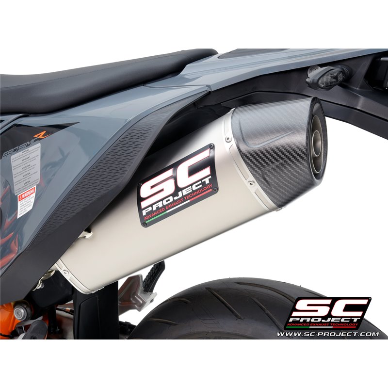 SC-Project Exhaust X-Plorer II GT | Silver | KTM 690 SMC-R/Enduro-R