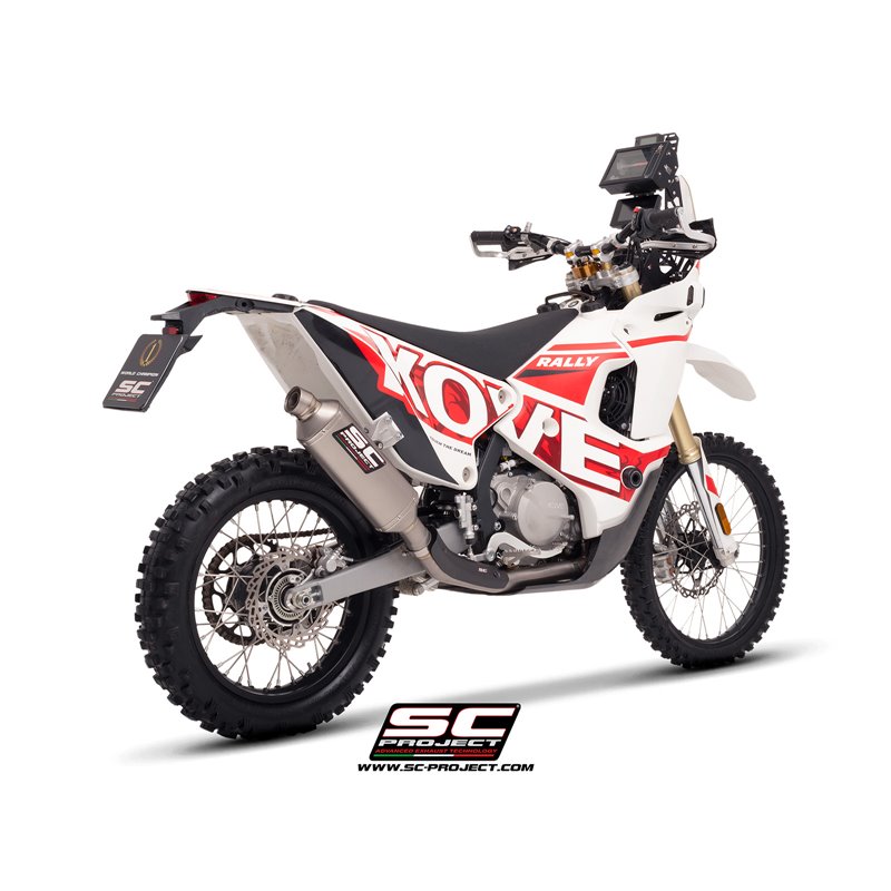 SC-Project Linkpijp | Zilver | Kove 450 Rally