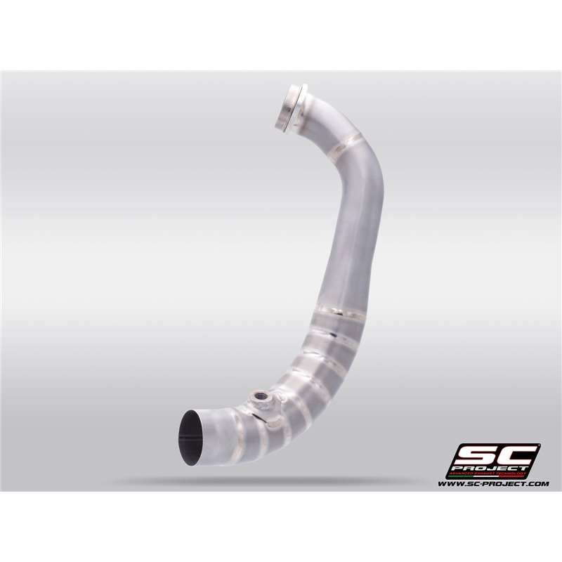 SC-Project Exhaust Bend | Silver | Kove 450 Rally