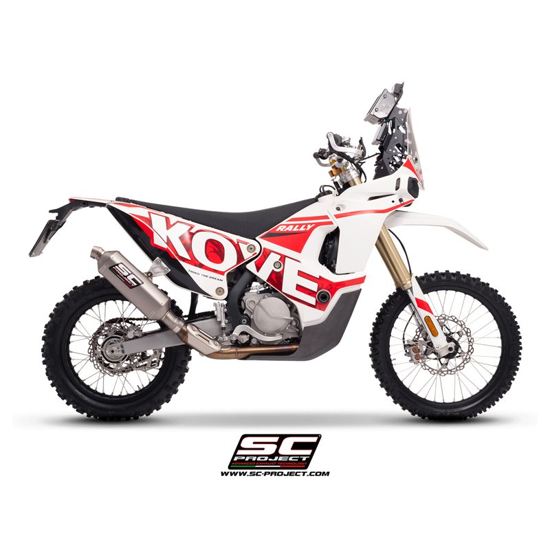 SC-Project Exhaust Rally Raid | Silver | Kove 450 Rally
