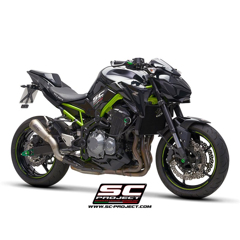 SC-Project Uitlaat S1-GP | Zilver | Kawasaki Z900 A2