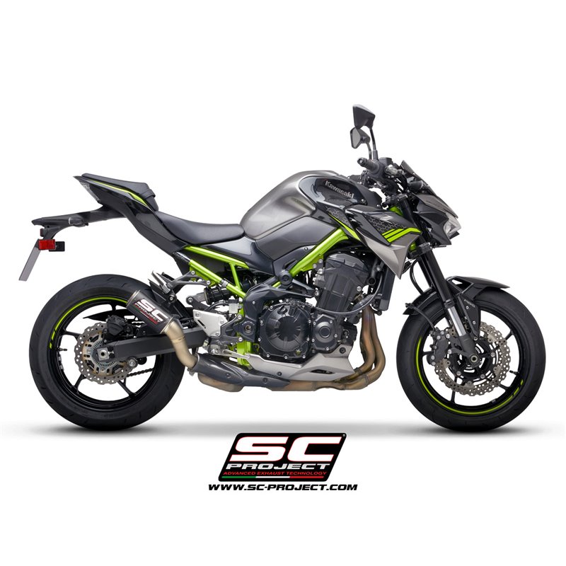 SC-Project Exhaust CR-T Mesh + heat shield | Carbon | Kawasaki Z900 A2