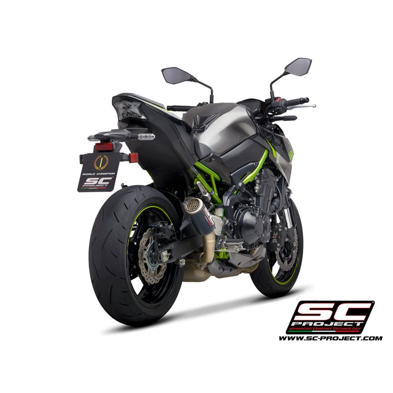 SC-Project Exhaust CR-T Mesh + heat shield | Carbon | Kawasaki Z900 A2