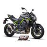 SC-Project Uitlaat CR-T Mesh + hitteschild | Zilver | Kawasaki Z900 A2