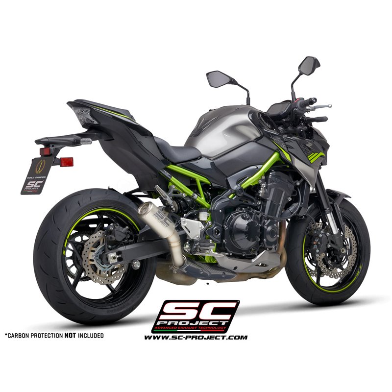 SC-Project Exhaust CR-T Mesh | Silver | Kawasaki Z900 A2