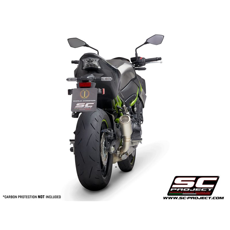 SC-Project Exhaust CR-T Mesh | Silver | Kawasaki Z900 A2