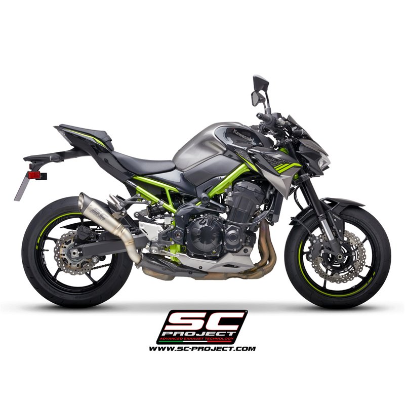 SC-Project Exhaust S1 | Silver | Kawasaki Z900 A2