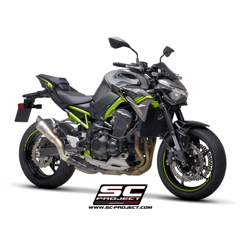 SC-Project Exhaust S1 | Silver | Kawasaki Z900 A2
