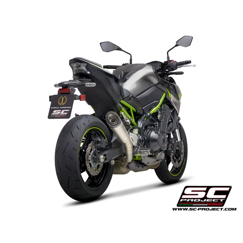 SC-Project Exhaust S1 | Silver | Kawasaki Z900 A2