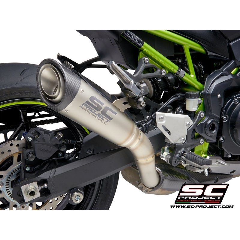 SC-Project Exhaust S1 | Silver | Kawasaki Z900 A2