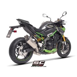 SC-Project Exhaust SC1-R | Silver | Kawasaki Z900 A2