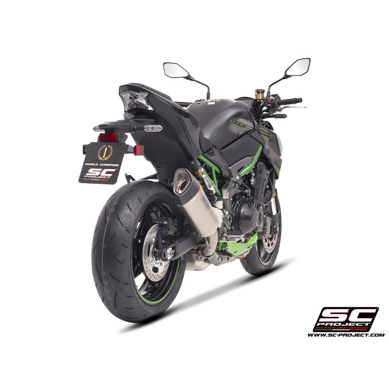 SC-Project Uitlaat SC1-R | Zilver | Kawasaki Z900 A2